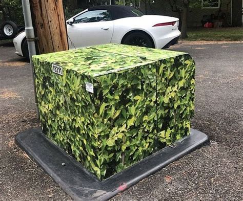 electric box wraps|outdoor utility box covers decorative.